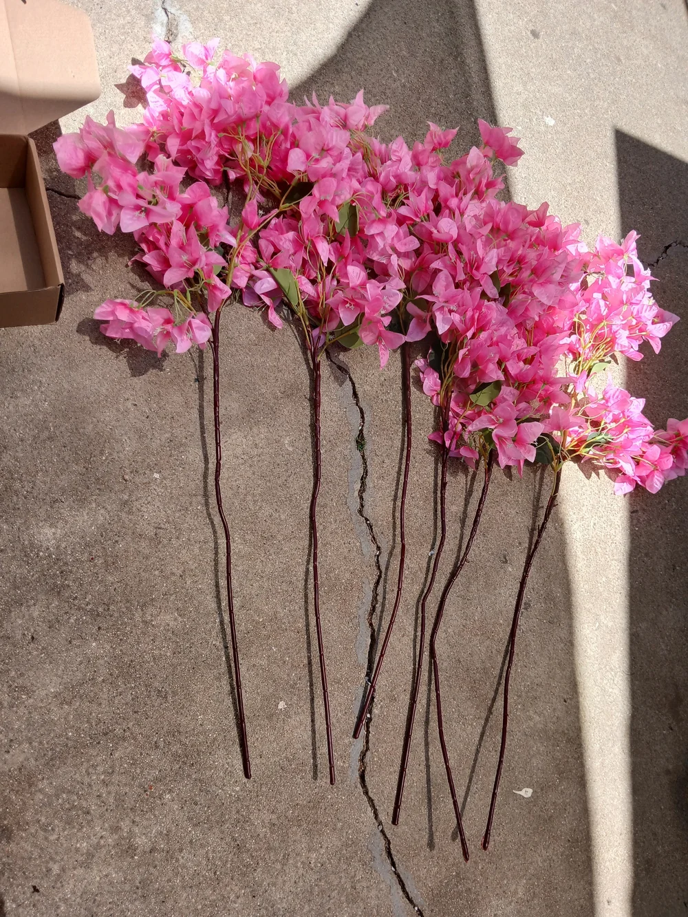 Bright Pink Faux Bougainvillea Stem - Home Accents